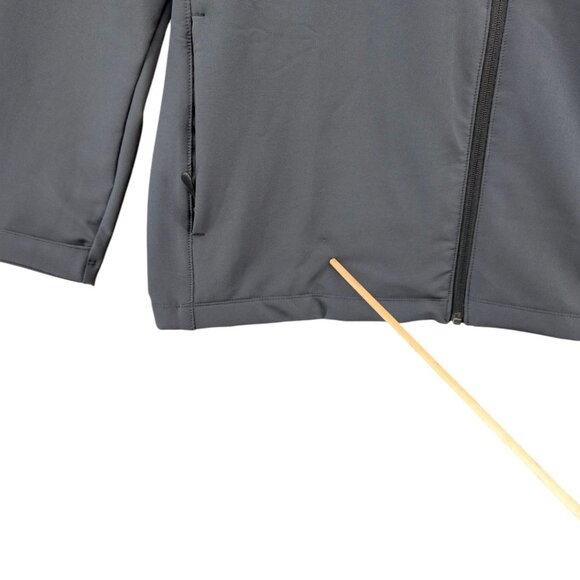 32 Degrees Heat Windbreaker Jacket Mens Grey Full Zip Pockets Stretch Size XXL - Picture 10 of 10
